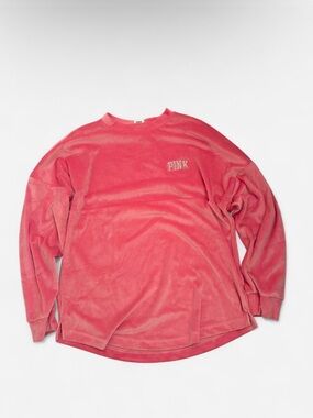 PINK Victoria's Secret Pink Velour Crewneck